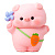 Копилка детская Pig carrot bag iLikeGift BB2274-1B